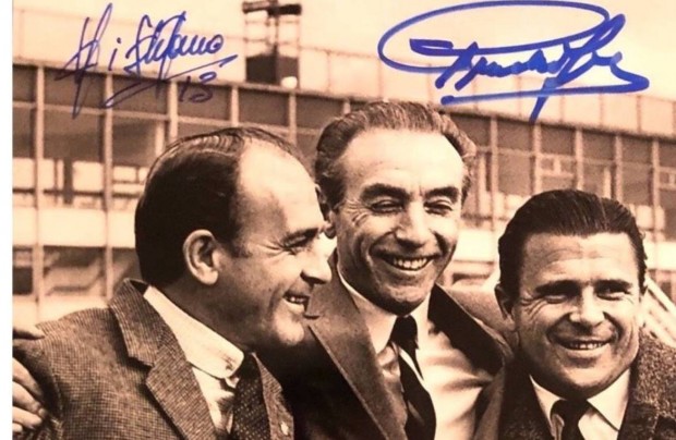 Aranycsapat, Puskas Ferenc, Di Stefano, Stanley Matthews, dedikalt