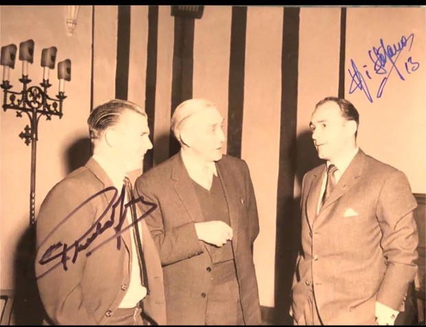 Aranycsapat, Puskas Ferenc, Di Stefano,, dedikalt, foto