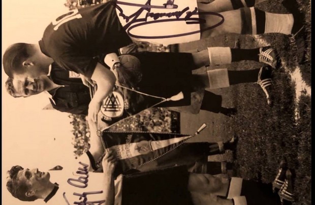 Aranycsapat, Puskas Ferenc, Fritz Walter, 1954 VB, dedikalt, alairt fo