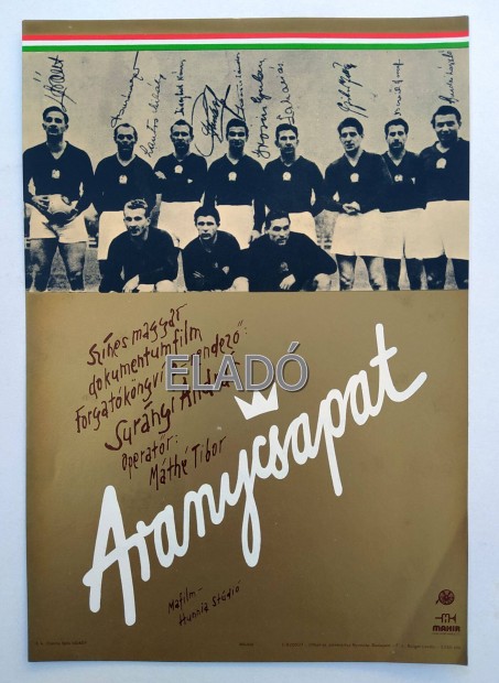 Aranycsapat filmplakt 1982-bl 24 x 16,5 cm. futball foci labda