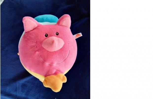 Aranyos plüss, csörög, állat hangokat adó állatos plüss, baby fehn