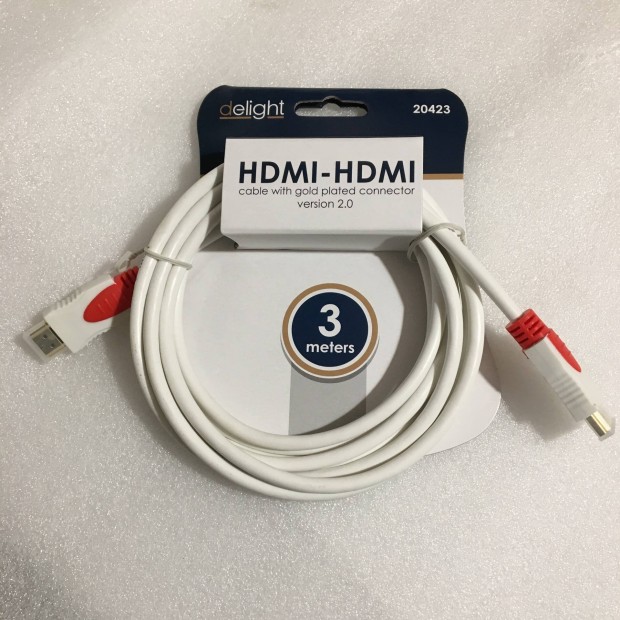 Aranyozott LCD LED TV HDMI kábel 2.0v 3 méter 1080p 24K 3D