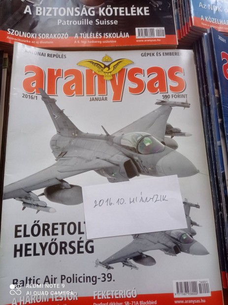 Aranysas katonai repülős magazin