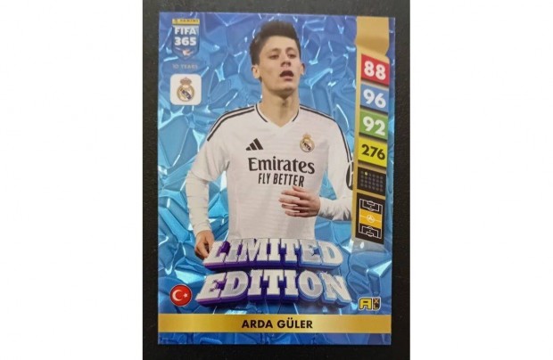 Arda Gler Real Madrid Limited Edition focis krtya Panini FIFA 2025