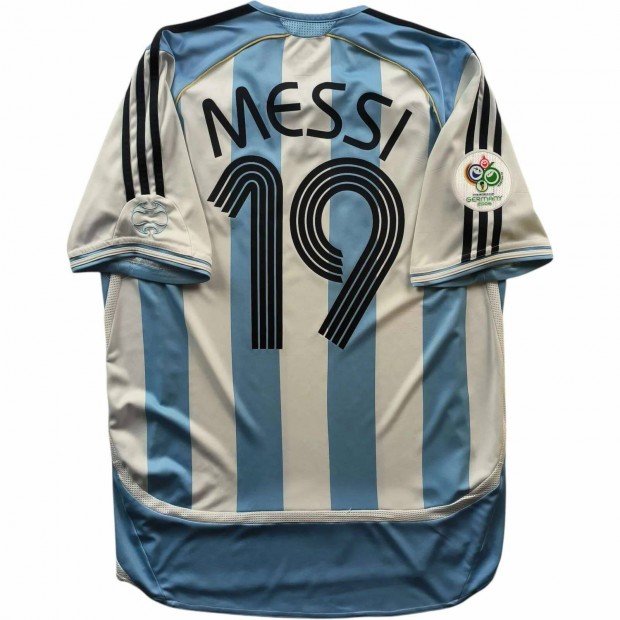 Argentna 2005-07 Adidas hazai Lionel Messi foci mez M-es