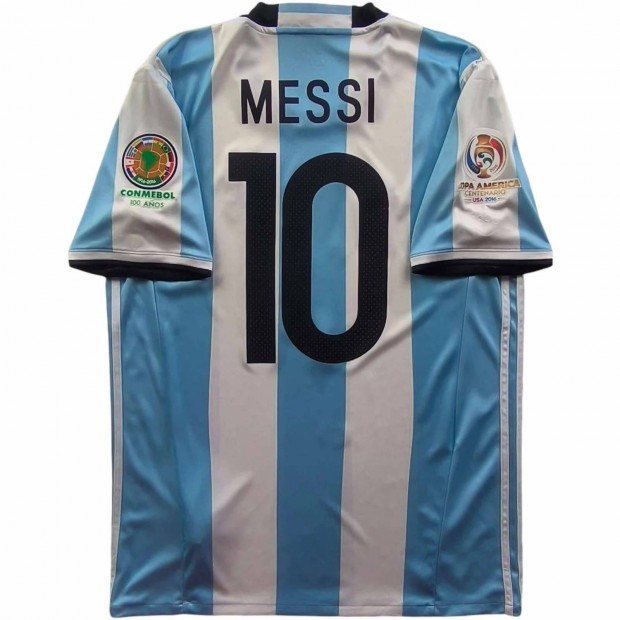 Argentna 2016-18 Adidas hazai Lionel Messi foci mez M-es