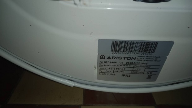 Ariston 80 literes bojler elad.