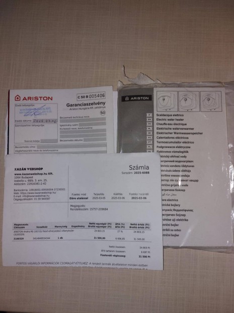 Ariston Andris 10 RS Bojler