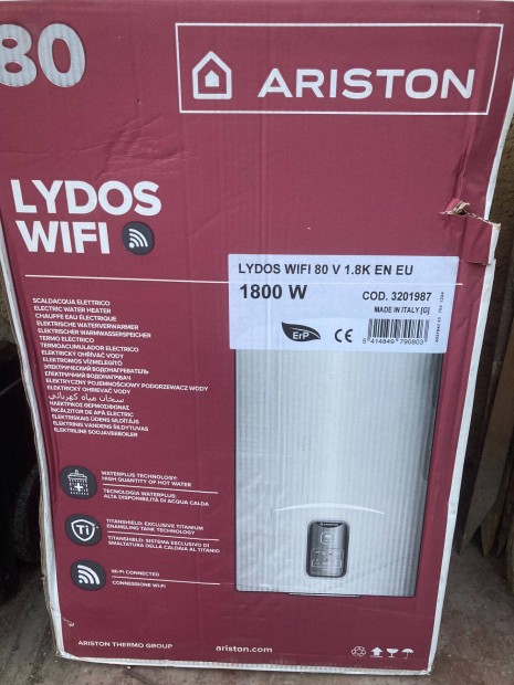 Ariston Lydos wifi bojler 80l (újszerű!)