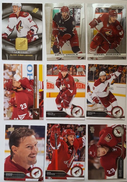 Arizona Coyotes NHL krtyk Ekman-Larsson, Doan, Yandle, stb