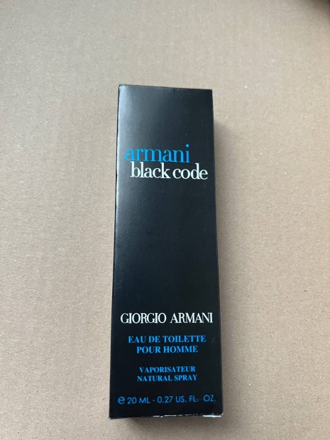 Armani Black Code 20 ml frfi parfm illatminta