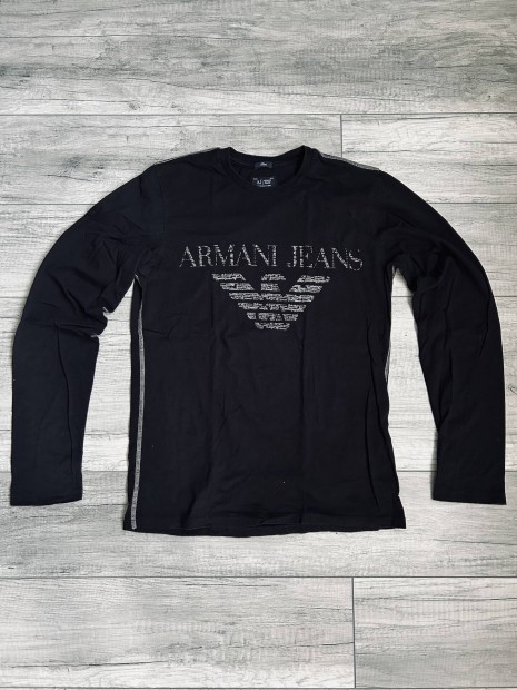 Armani Jeans fekete hossz ujj pl