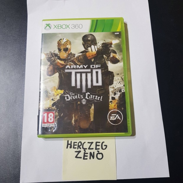 Army OF Two Devils Cartel Xbox360