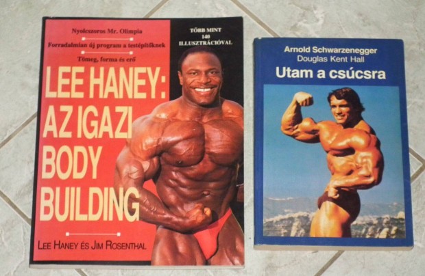 Arnold Schwarzenegger + Lee Haney bodybuilding knyvek prban