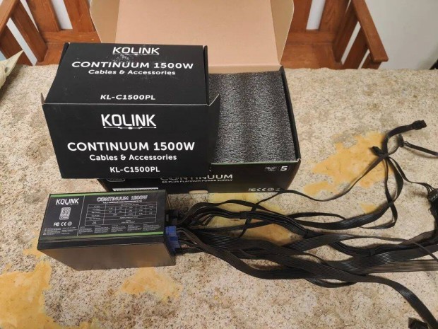 ron Alul - Kolink Continuum 1500W PSU - 2H Gari - 80+ - Modular