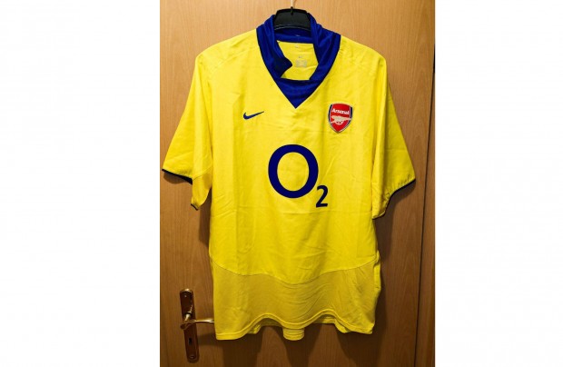 Arsenal eredeti Nike 2003 sárga kék mez (L-es)
