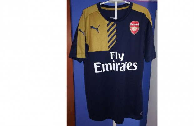 Arsenal eredeti Puma sötétkék arany 2015-16 mez (M)