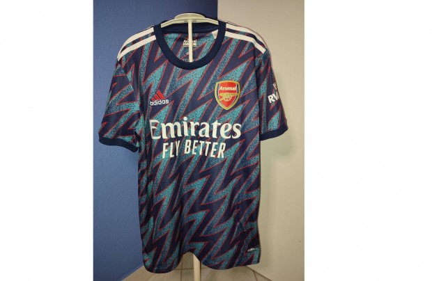 Arsenal eredeti adidas 2020-21 kék mintás mez (S)