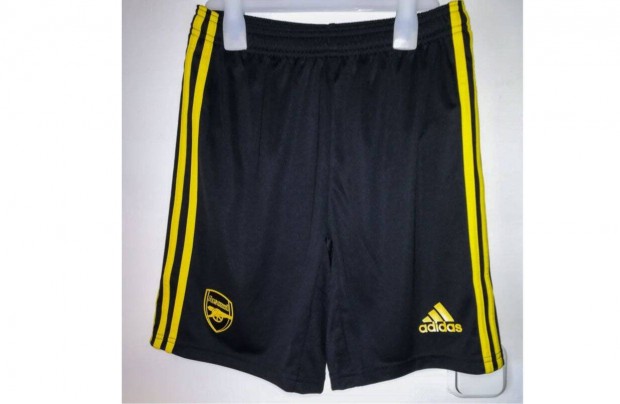 Arsenal eredeti adidas Gyerek rövid fekete sárga nadrág (L, 164)