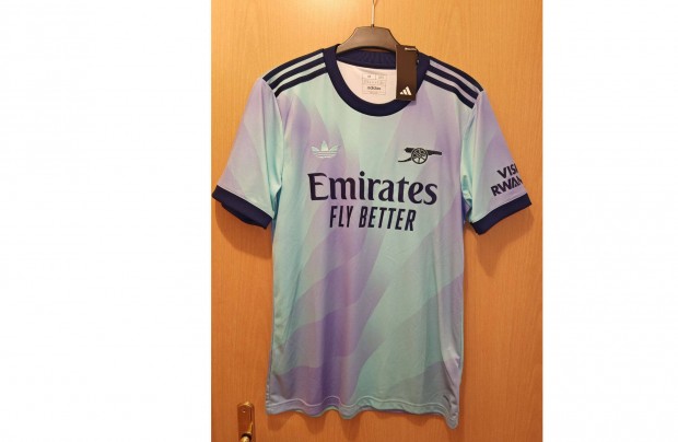 Arsenal eredeti adidas Originals 2024-25-ös világoskék mez (M-es