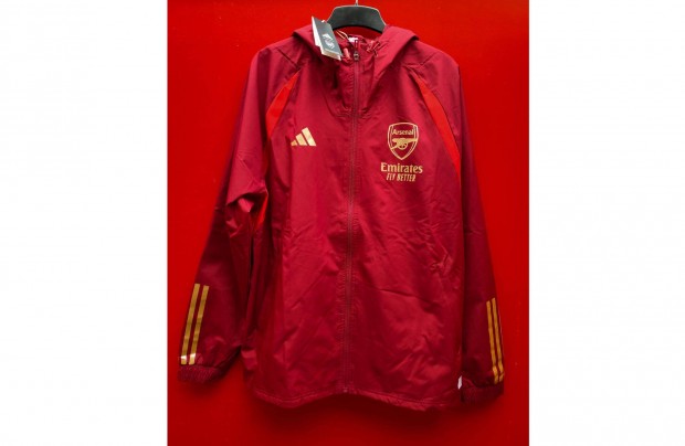 Arsenal eredeti adidas bord arany kapucnis dzseki (M-es)