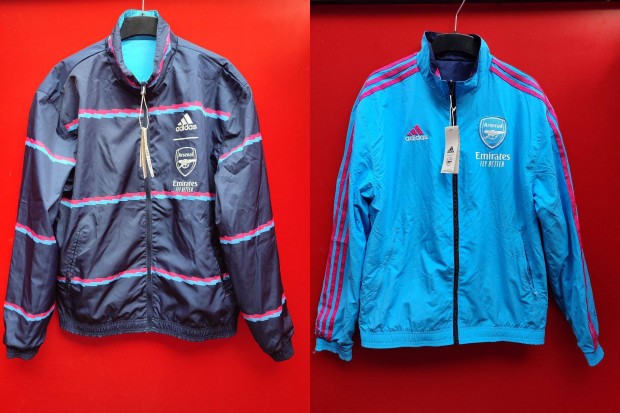 Arsenal eredeti adidas dupla oldal, kifordthat dzseki (M)