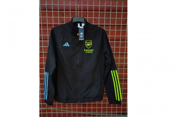 Arsenal eredeti adidas fekete cipzras fels (M)