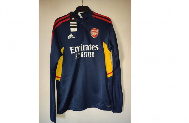 Arsenal eredeti adidas kk srga cipzras nyak fels (M-es)