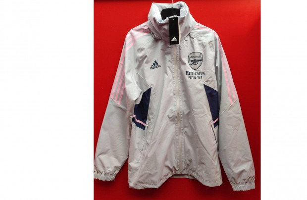 Arsenal eredeti adidas szrke kapucnis dzseki (M-es)