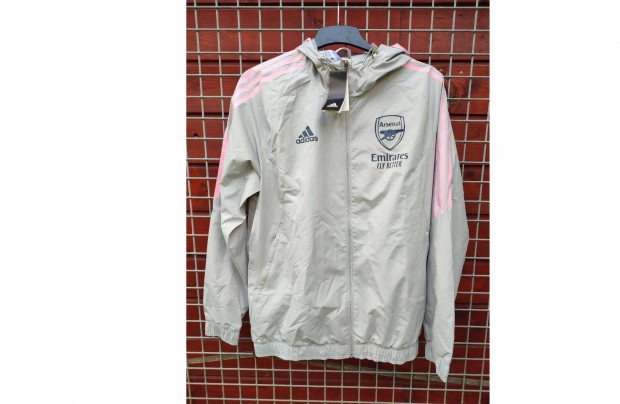 Arsenal eredeti adidas szrke pink kapucnis dzseki (M)