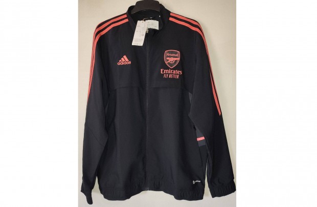 Arsenal fekete pink eredeti adidas cipzáras felső (több méret)
