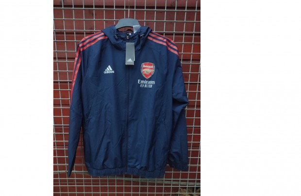 Arsenal sötétkék eredeti adidas cipzáras kapucnis dzseki (M)