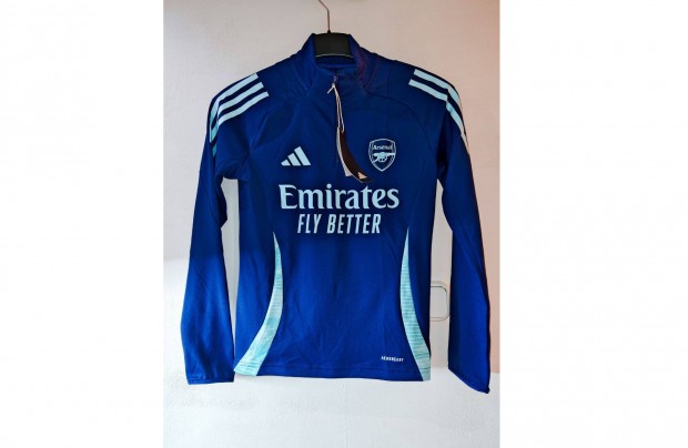 Arsenal sötétkék eredeti adidas cipzáras nyakú gyerek felső (M,