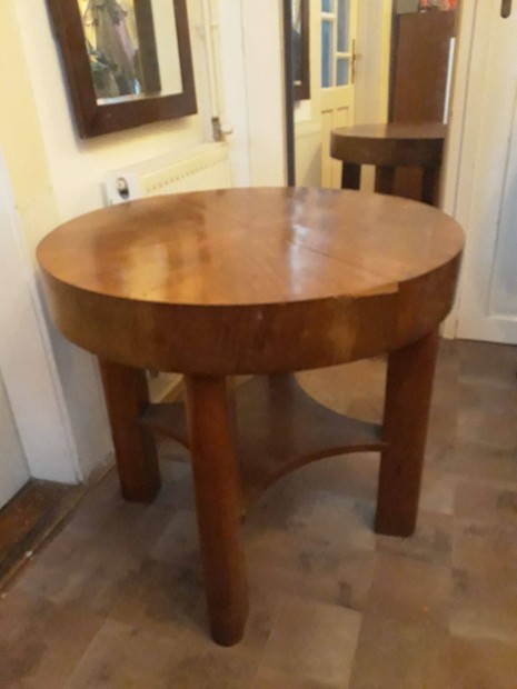 Art deco asztal kerek s bvthet vintage akr btorfestsre