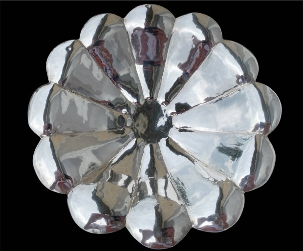Art deco ezüst gyümölcsös kínálótál 476g