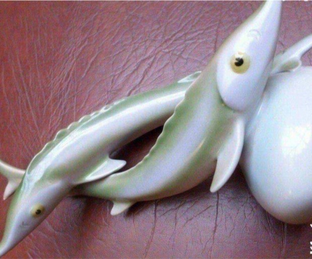 Art deco porceln hal szobor