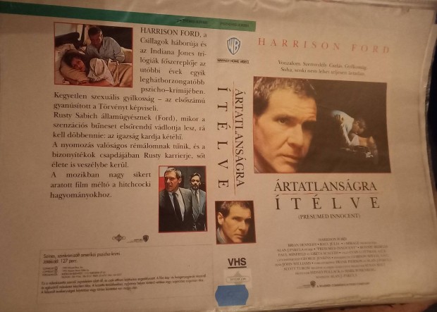 rtatlansgra tlve - krimi vhs -Harrison Ford - nagytok