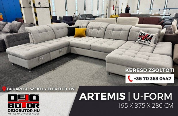 Artemis XXL sarok rugs bzs kanap lgarnitra 195x375x280 cm ualak