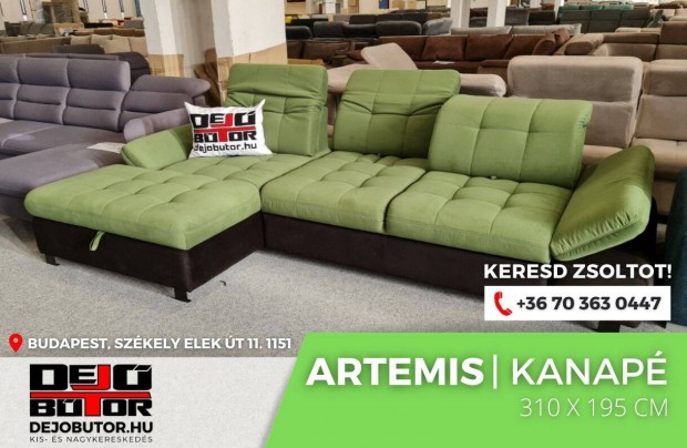 Artemis green sarok prmium kanap lgarnitra 310x195 cm gyazhat