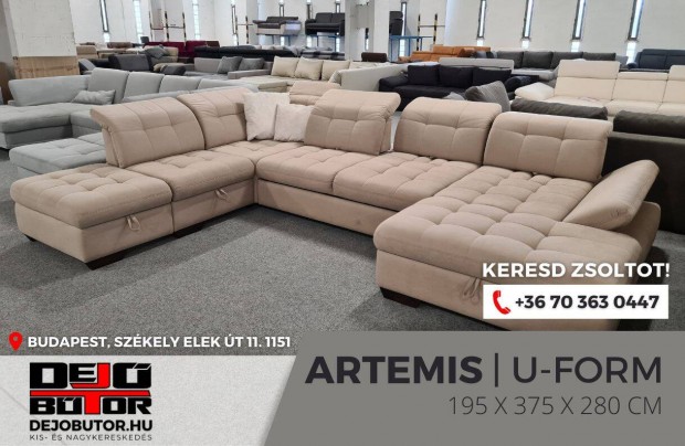 Artemis sarok rugs kanap lgarnitra 195x375x280 cm ualak bzs