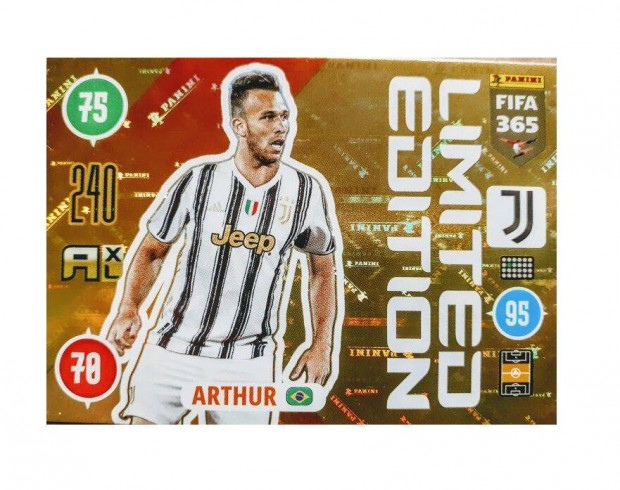 Arthur Juventus Limited Edition focis krtya Panini FIFA 2021