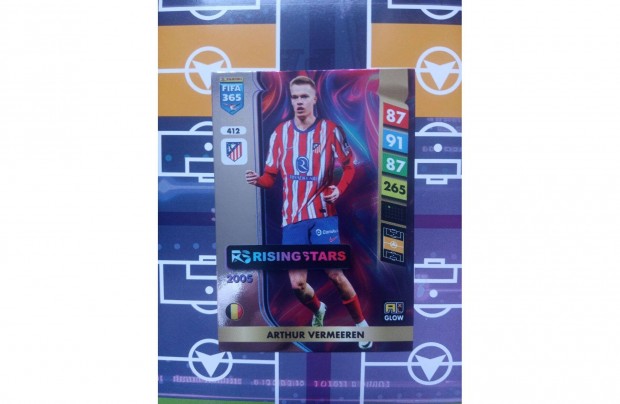 Arthur Vermeeren (Atltico Madrid) Fifa 365 2025 Rising Star krtya