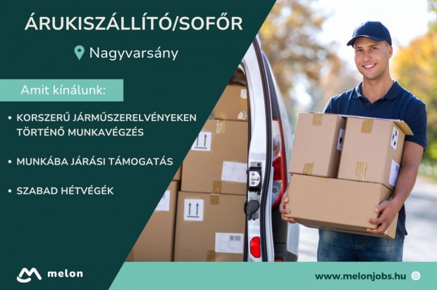 Árukiszállító/Sofőr