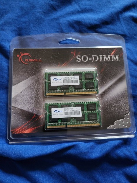 Asint 4GB (2x 2GB) DDR3 SO-DIMM SSZ3128M8-Edje F 1333 MHz