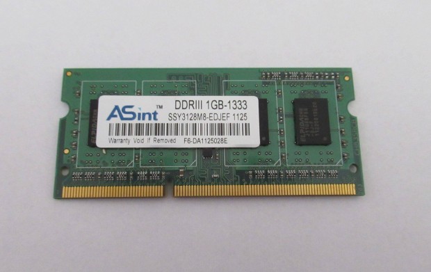 Asint RAM 1GB DDR3 1333MHz laptop memria