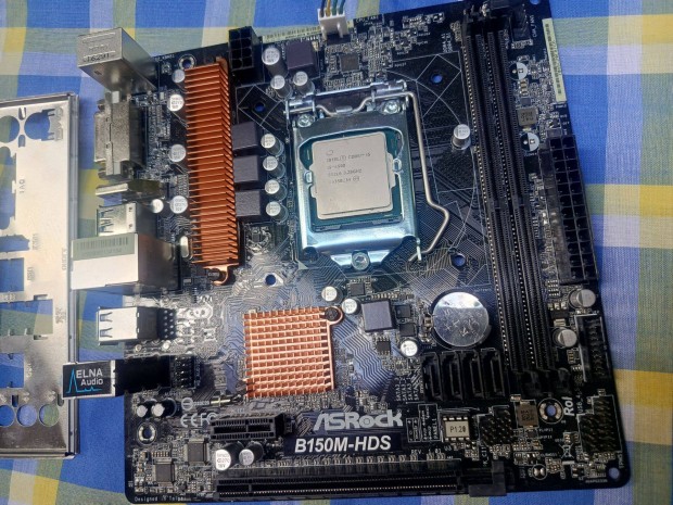 Asrock B150M-HDS alaplap benne i5-6500 processzor+ hűtő eladó