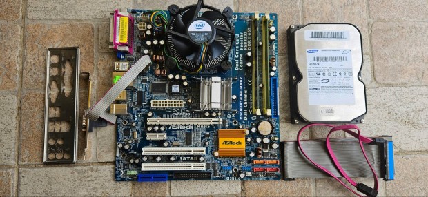 Asrock Conroe1333-D667 + proci + ram + hdd flkonfig