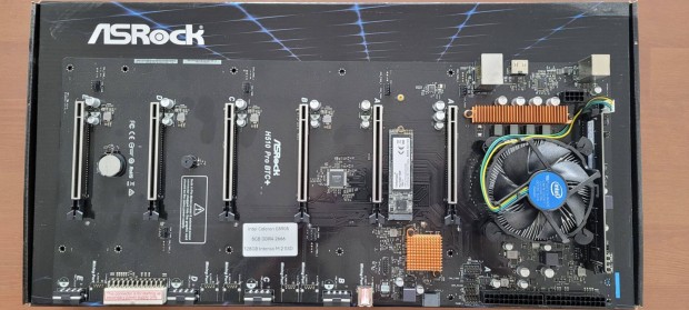 Asrock H510 Pro BTC alaplap +Intel Celeron G5905 +8GB RAM +128GB SSD