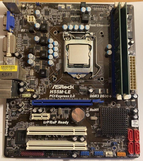 Asrock H55M-LE (DDR3 2600+) tpus, s1156+ Intel Core i3-540