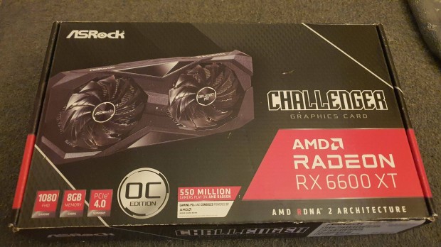 Asrock Radeon RX 6600 XT 8GB Gddr6 OC Videokrtya Dobozban